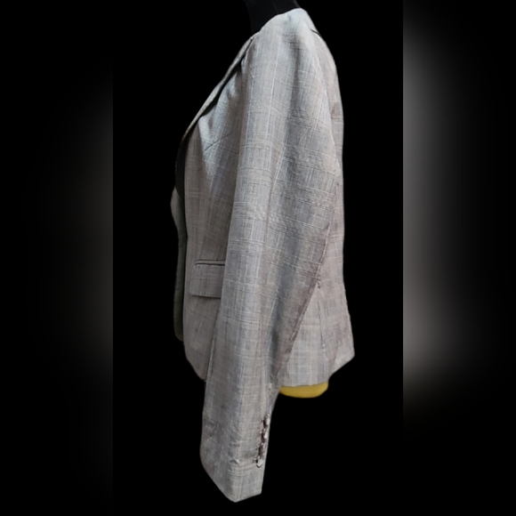 Ann Taylor Loft size 10 gray blazer - Picture 7 of 10